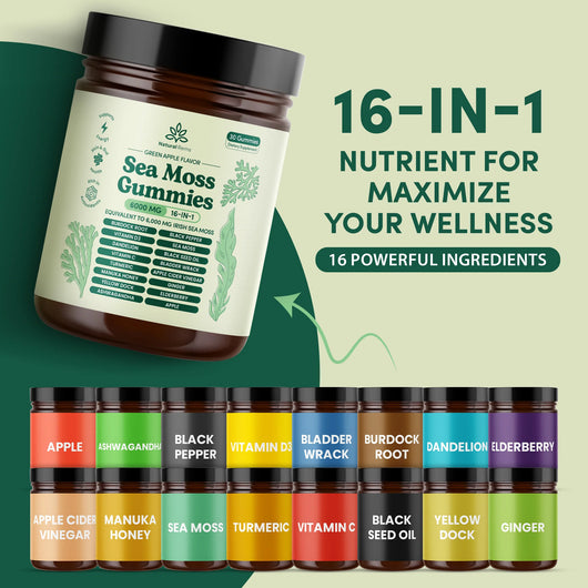 Sea Moss 16-In-1 Gummies - For Joint Relief & Mobility